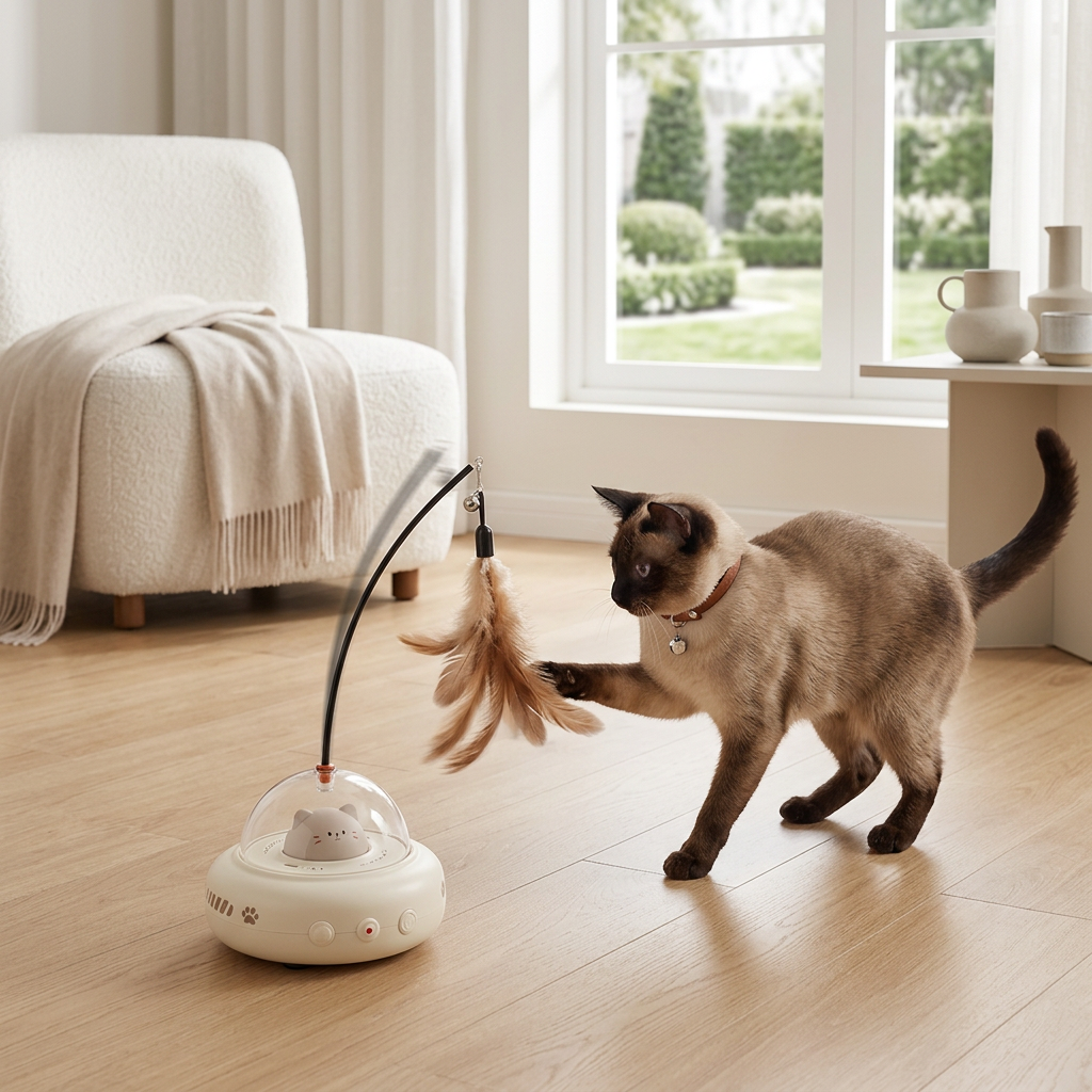Pettranquil — Teaser Elettrico Interattivo per Gatti